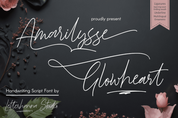Amarilysse Glowheart: The Handwritten Font with a Soul