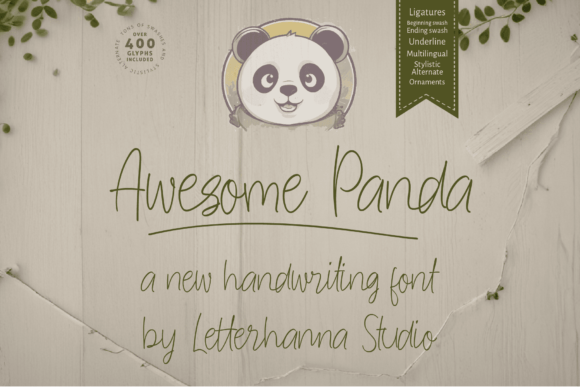 Awesome Panda: A Playful Handwriting Script Font