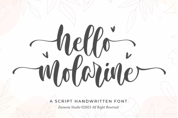 Bringing Elegance to Life with Hello Molarine Font
