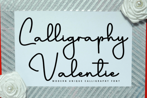 Calligraphy Valentie: Modern Elegance for Timeless Design