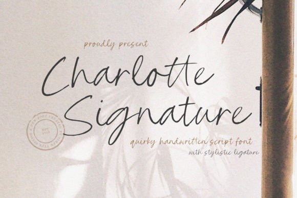 Charlotte Signature: A Handcrafted Font for Playful Branding