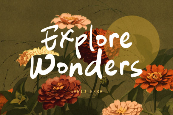 Explore Wonders: A Script Font for Authentic, Whimsical Designs