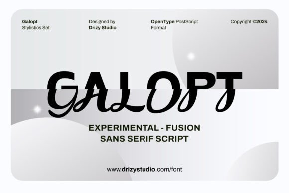 Galopt: When Script Typography Meets the Future