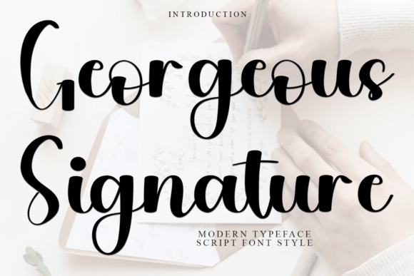 Georgeous Signature: Commanding Attention with Elegant Boldness