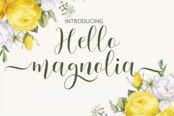 Hello Magnolia: A Modern Script for Elegant Design