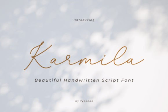 Karmila: A Handwritten Font for Elegant & Modern Branding