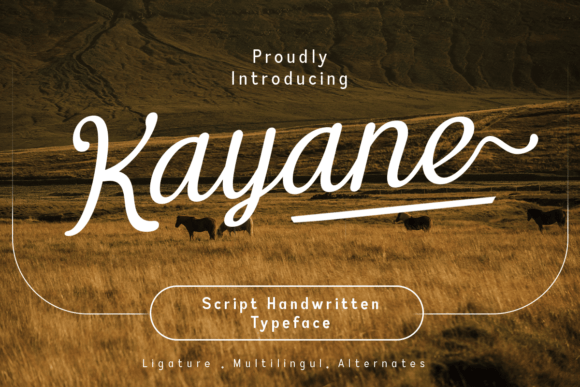Kayane: A Script Font for Elegant, Artistic Design