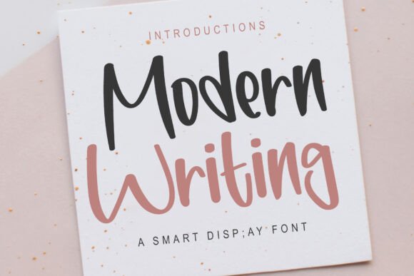 Modern Writing: A Bold Retro Script for Today's Designs