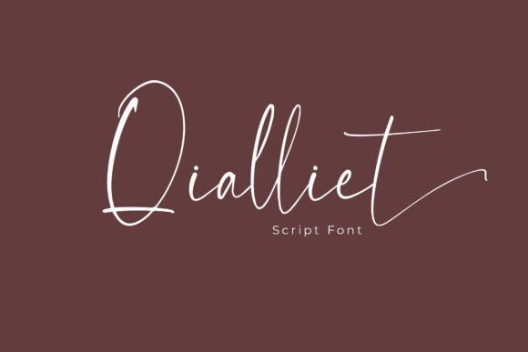 Qialliet: A Minimalist Script Font for Elegant Branding