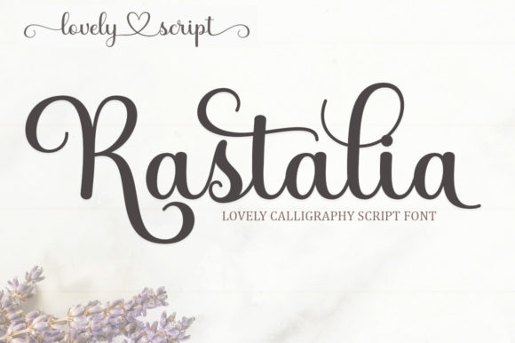 Rastalia: A Script Font for Modern Creative Projects