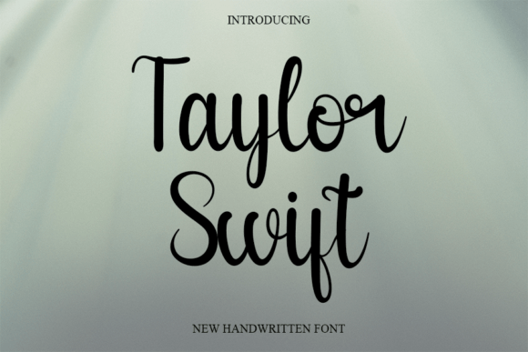 Taylor Swift: The Magical Script Font for Creative Projects