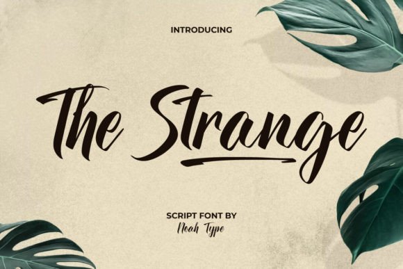 The Strange Font: A Bold Script for Unforgettable Design