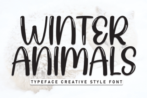 Winter Animals: A Script Font with Style and Soul